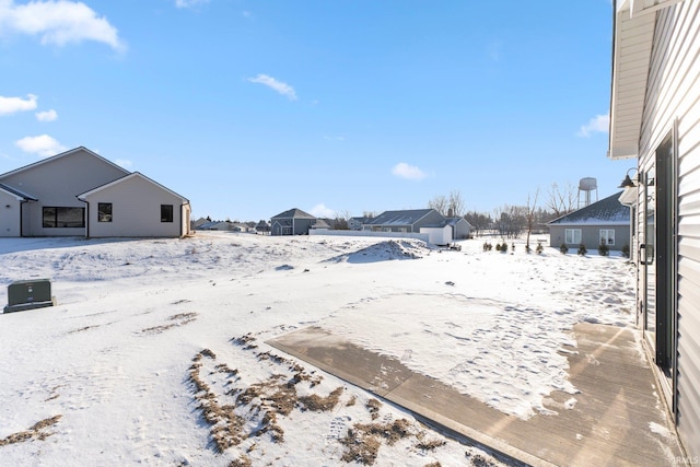 view of snowy yard