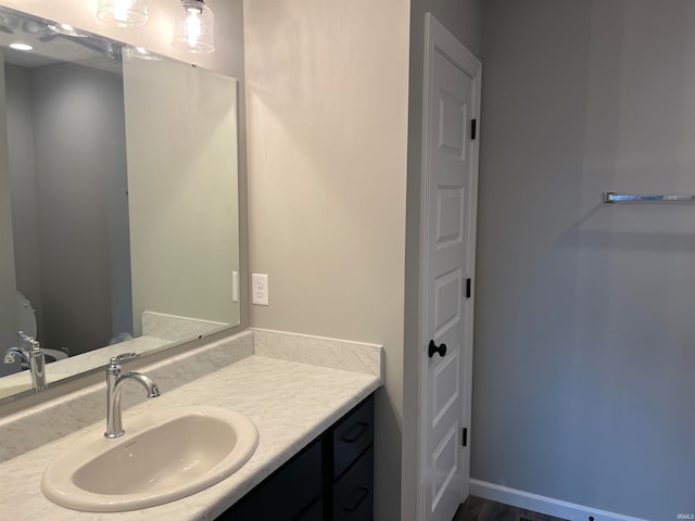 bathroom featuring vanity