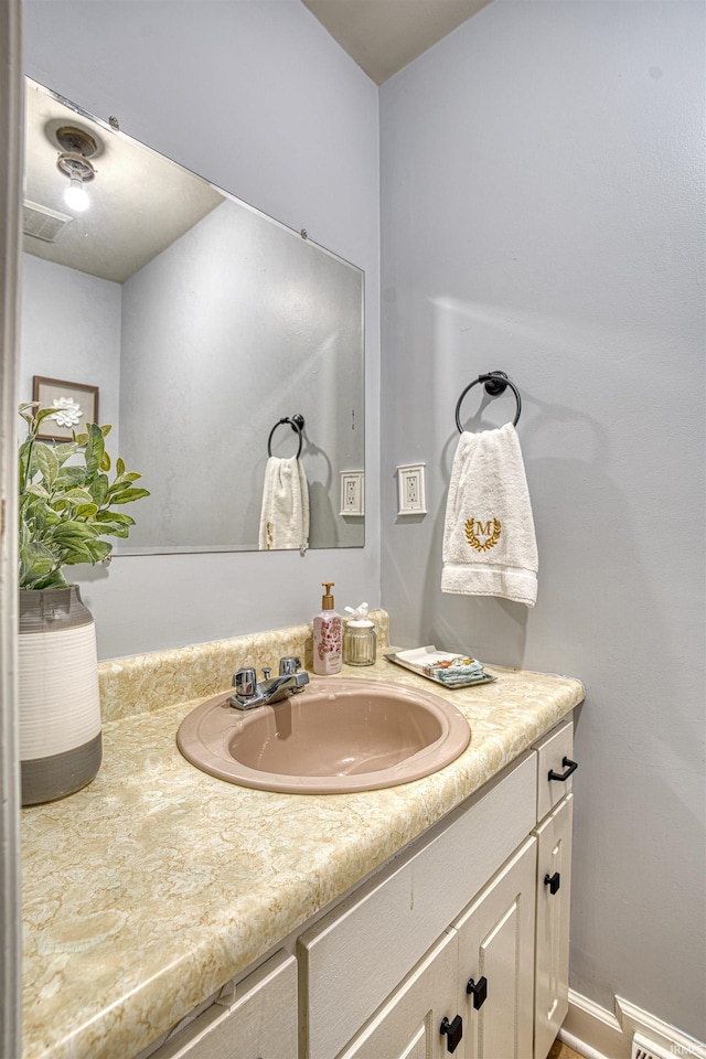 bathroom with vanity