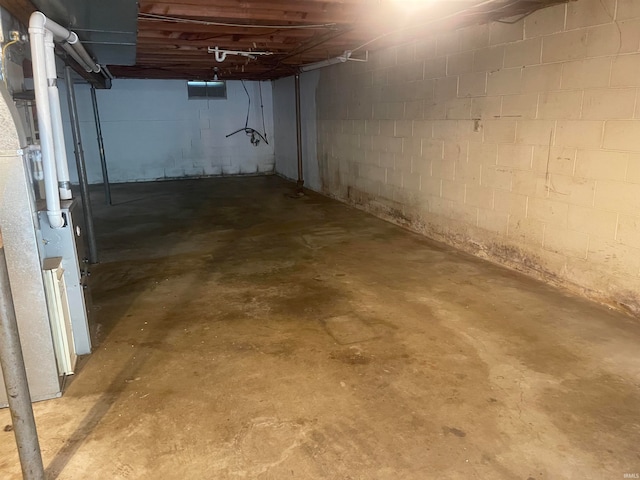 view of basement