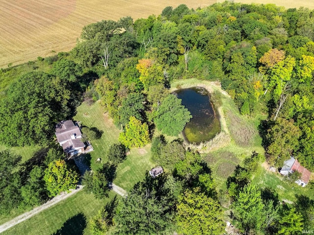 drone / aerial view featuring a rural view