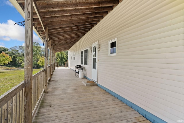 view of wooden terrace