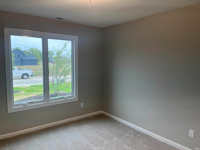 view of carpeted empty room