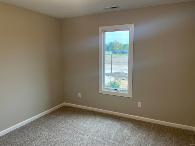 view of carpeted empty room