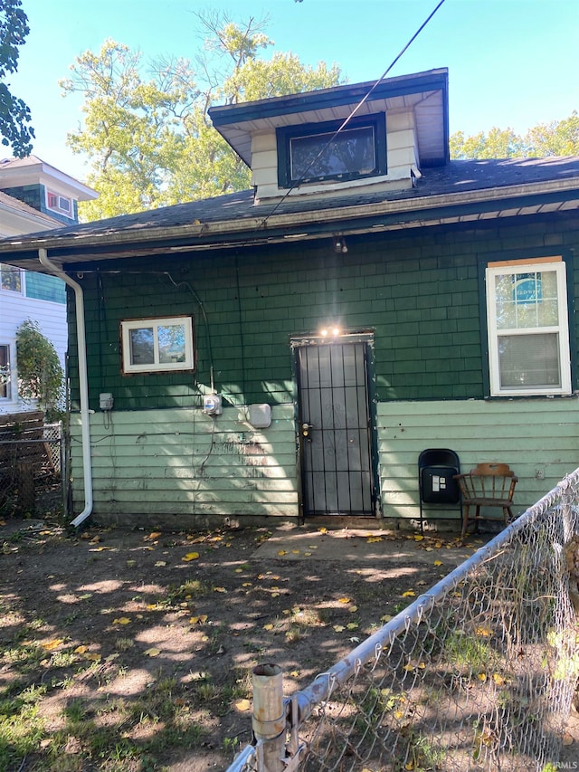 view of rear view of property