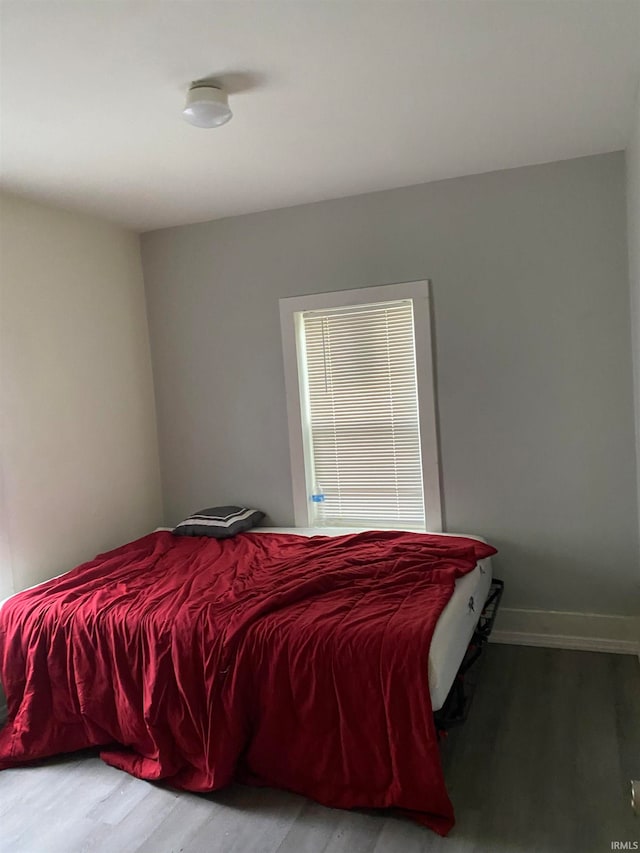 bedroom featuring light hardwood / wood-style flooring