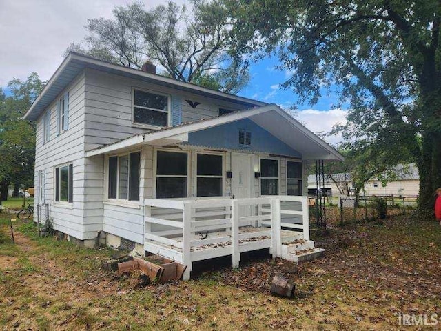 view of back of property