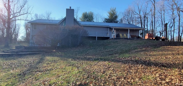 view of rear view of property