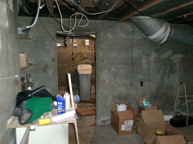 view of basement