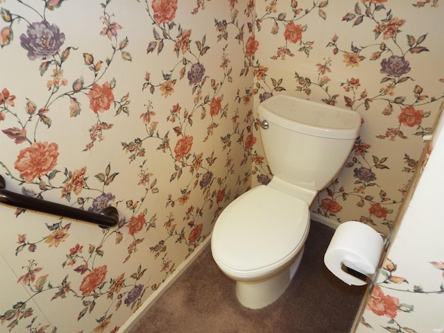 bathroom featuring toilet