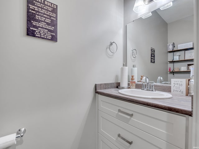 bathroom featuring vanity