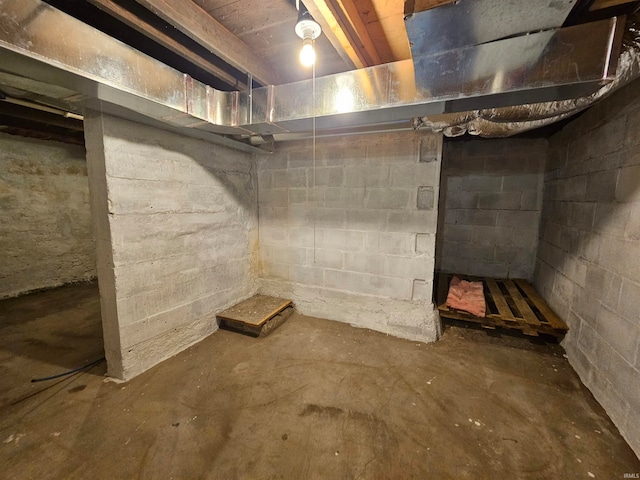 view of basement