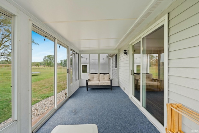 view of sunroom / solarium