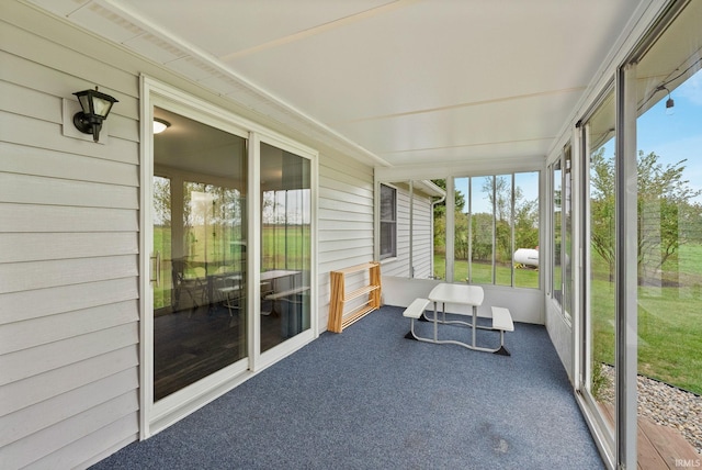 view of sunroom / solarium