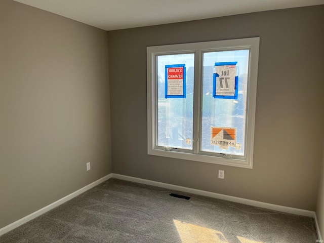 view of carpeted empty room