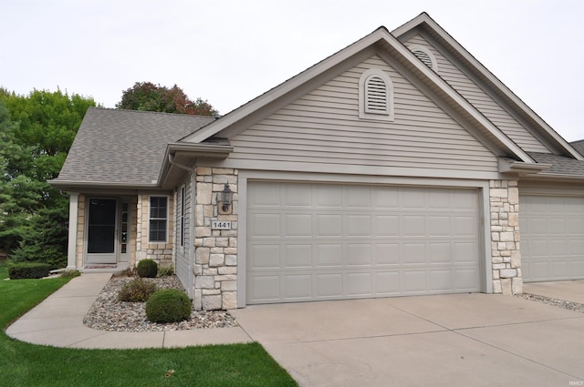 view of front of home featuring a garage