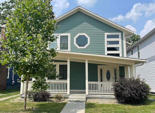 view of front of home featuring a porch