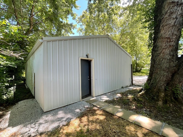 view of outbuilding