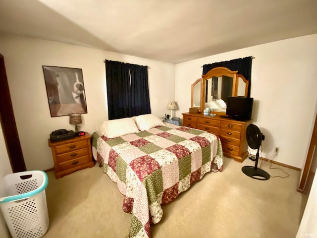 bedroom featuring carpet flooring