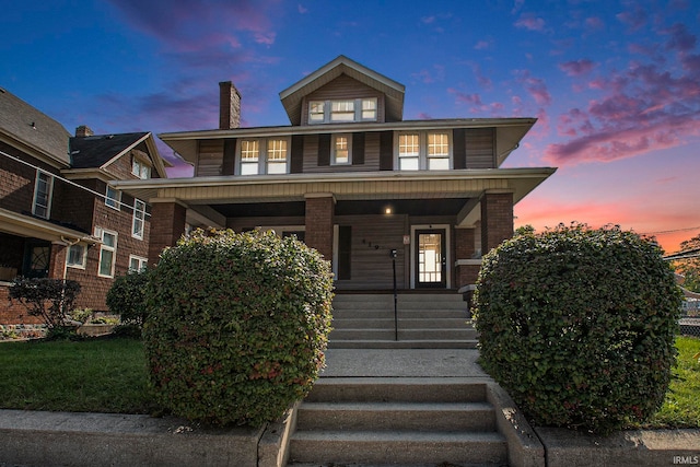 view of front of house featuring a porch