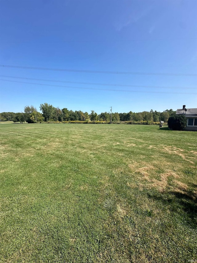 view of yard featuring a rural view