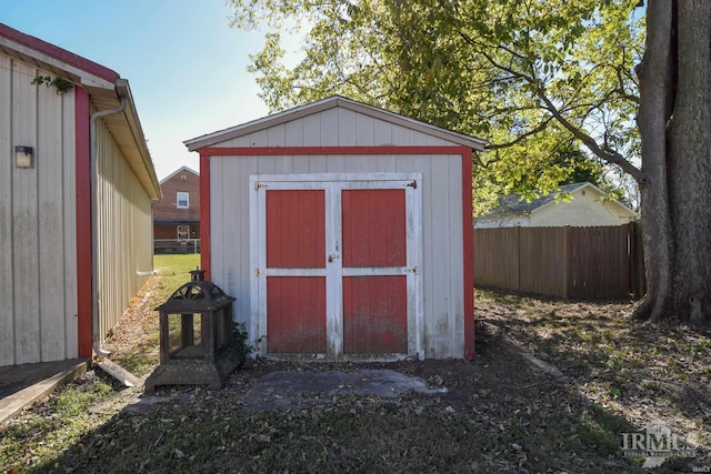 view of outdoor structure