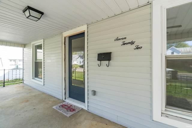 view of property entrance