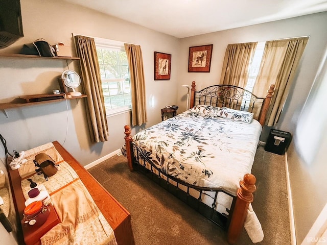 bedroom with carpet flooring