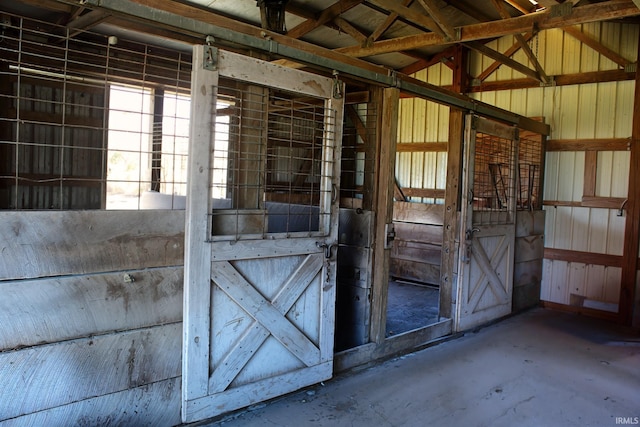 view of stable