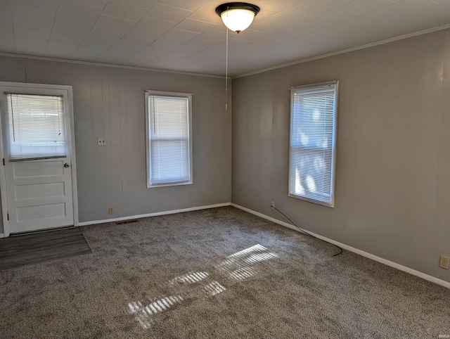 interior space with carpet floors and a healthy amount of sunlight