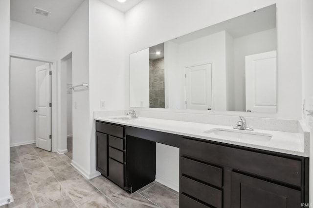 bathroom with vanity