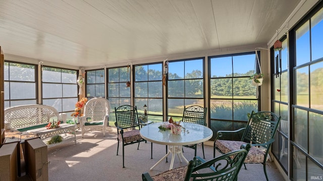 view of sunroom / solarium