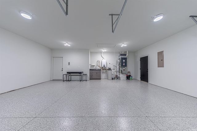 2065 Chadwick Dr, Newburgh, IN 47630 - garage featuring electric panel and heating unit