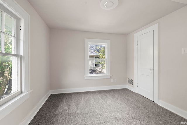 spare room with carpet