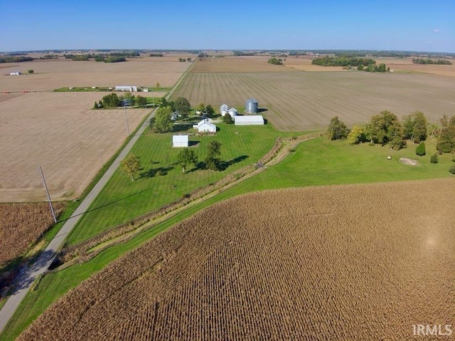 drone / aerial view featuring a rural view