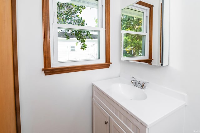 bathroom featuring vanity