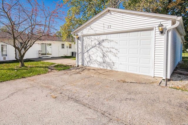 garage featuring central AC