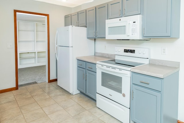 kitchen with white appliances