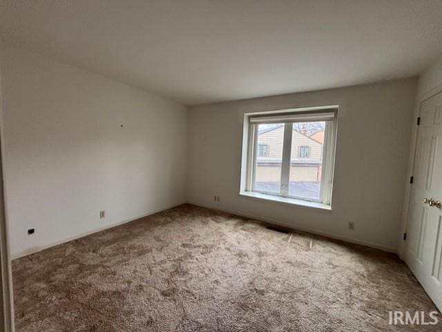 spare room with carpet floors