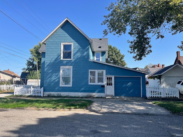 front facade featuring a garage