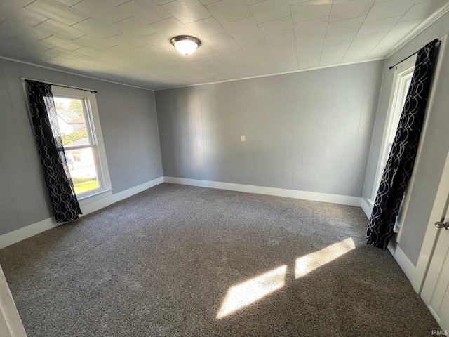 empty room featuring carpet floors