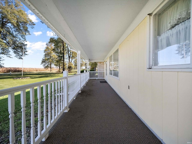 view of patio with a porch