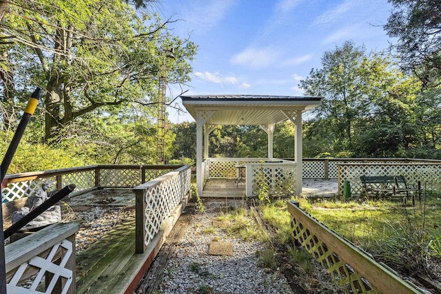 6885 N 315 E, Howe, IN 46746 - view of wooden terrace