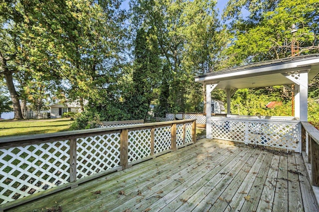6885 N 315 E, Howe, IN 46746 - view of wooden deck