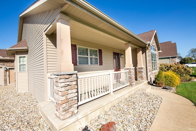 view of front of home featuring a porch