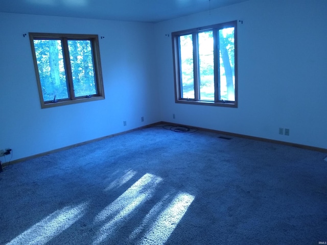 view of carpeted empty room