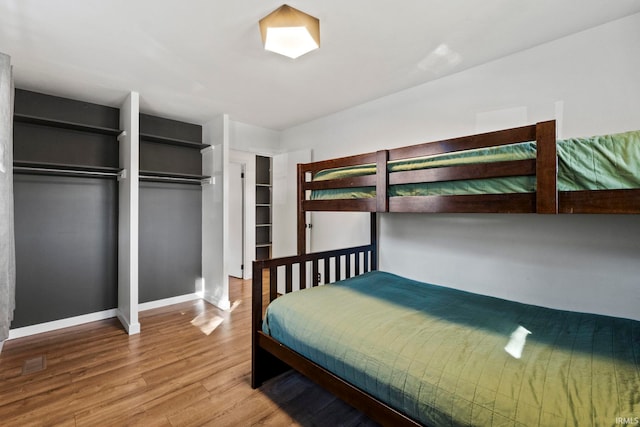 unfurnished bedroom featuring light hardwood / wood-style floors