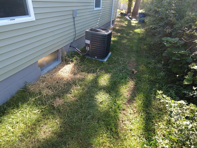 exterior details featuring central AC unit