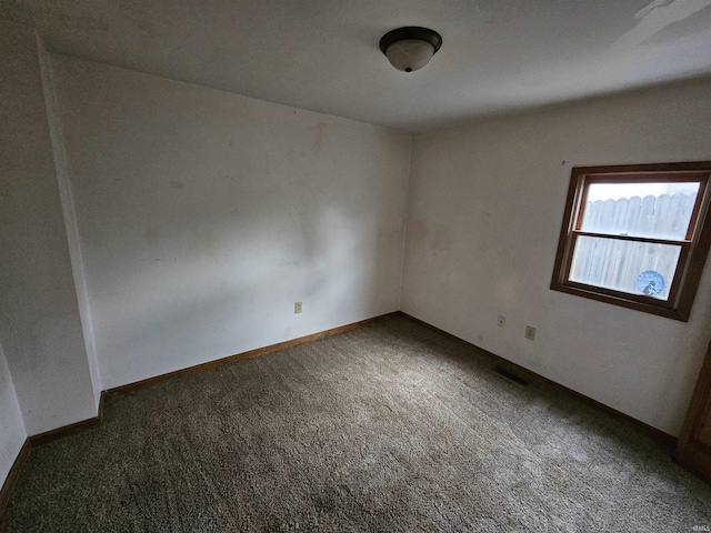 view of carpeted empty room