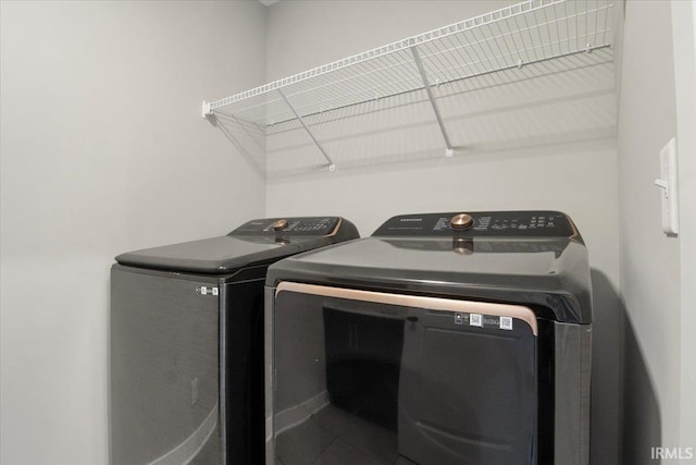 laundry room featuring washer and dryer